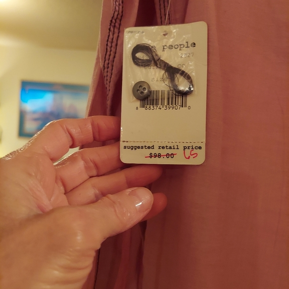 Free people lightweight button down shirt! - Picture 4 of 5